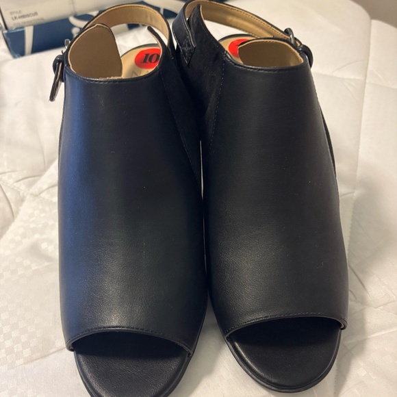 Naturalizer Open Toe Black Booties - Size 10 - Picture 1 of 2